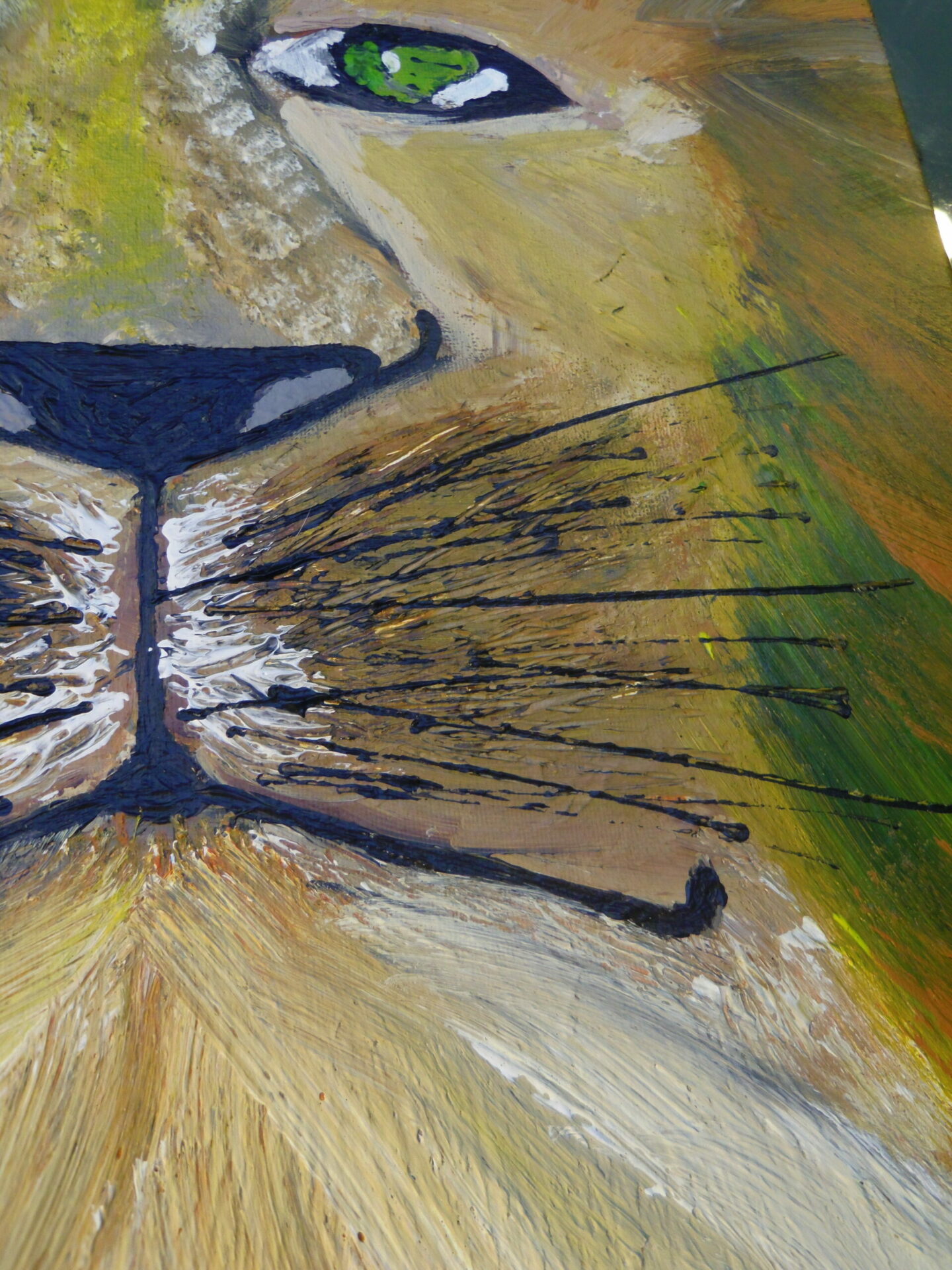 Aslan – Tableau acrylique original – Image 3