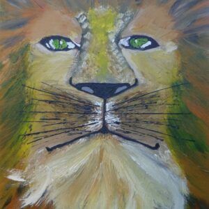 Aslan – Tableau acrylique original
