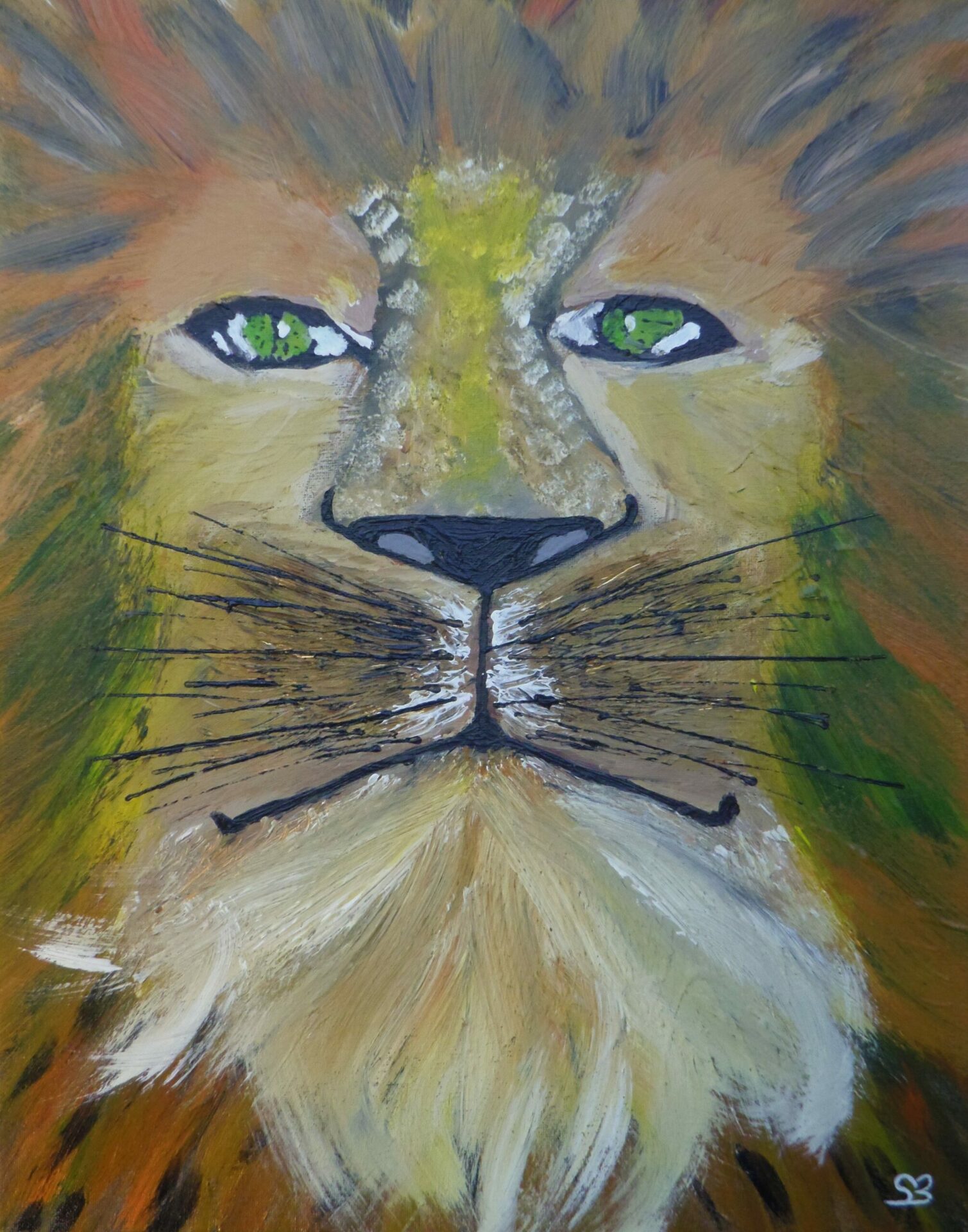 Aslan – Tableau acrylique original