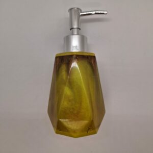 Distributeur de savon en résine “Ambre Doré”